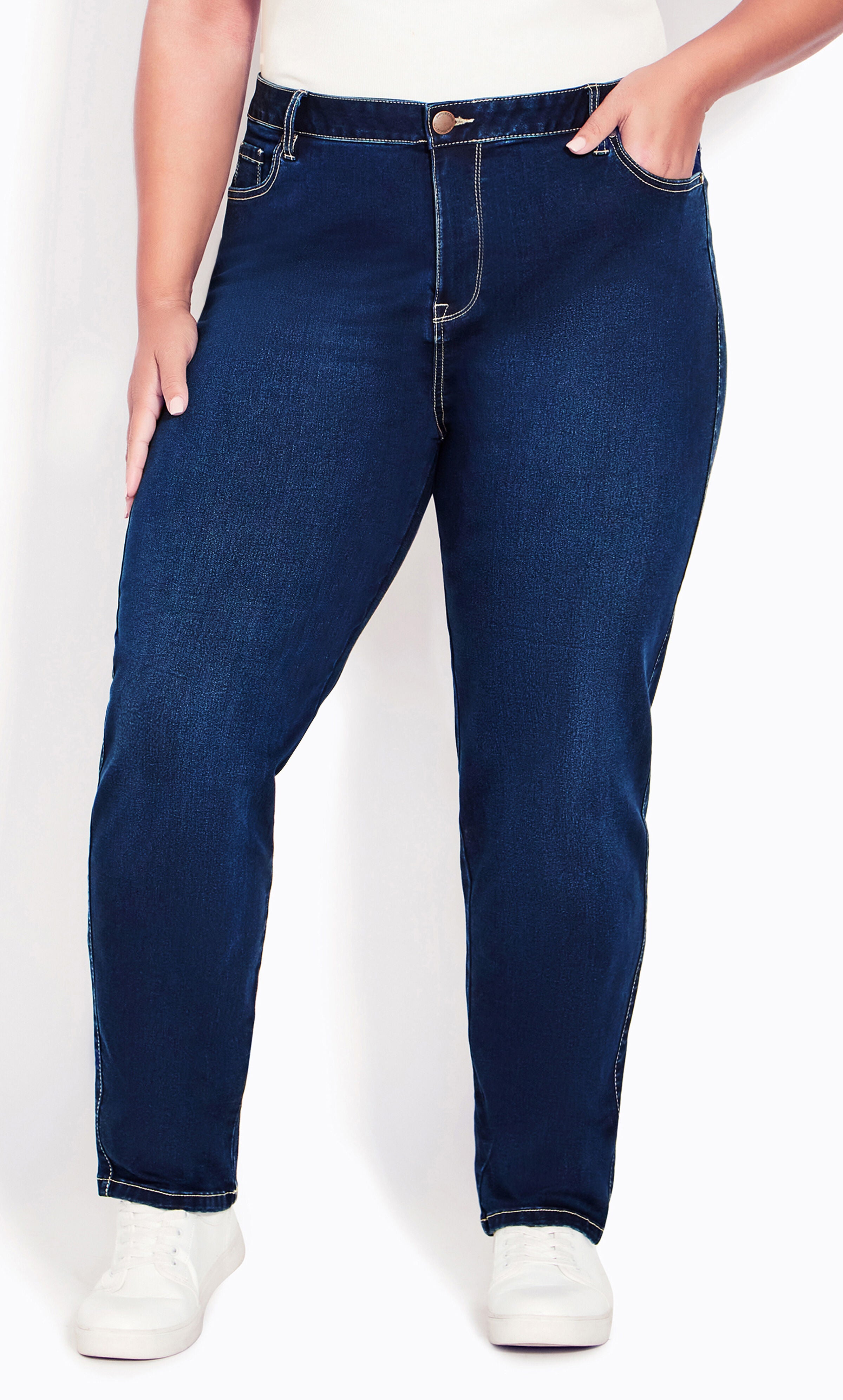 Butter Denim Straight Leg Jean Dark Wash - average, , alternate image number 1