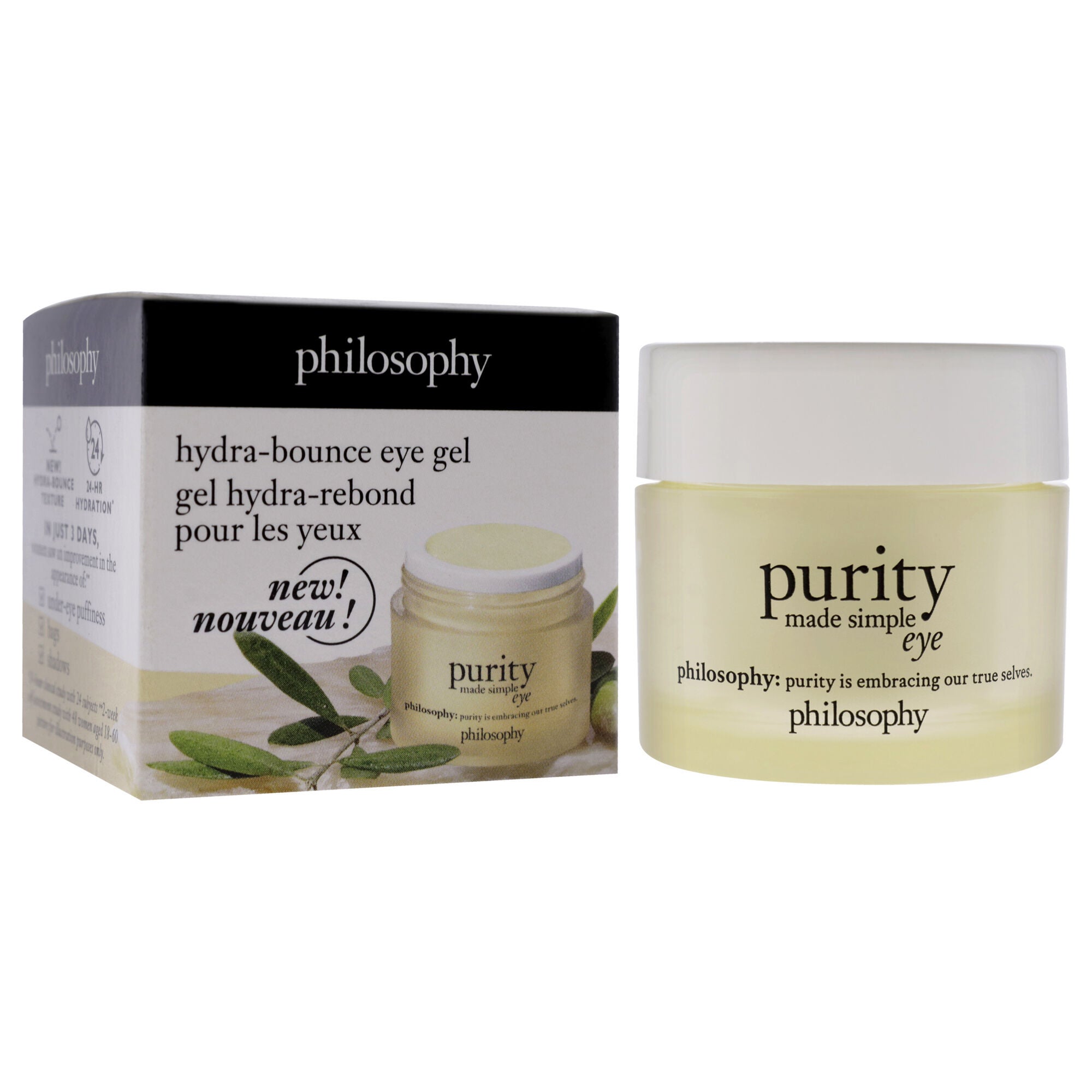 Purity Made Simple Eye Gel by Philosophy for Unisex - 0.5 oz Gel, See Description, alternate image number 2