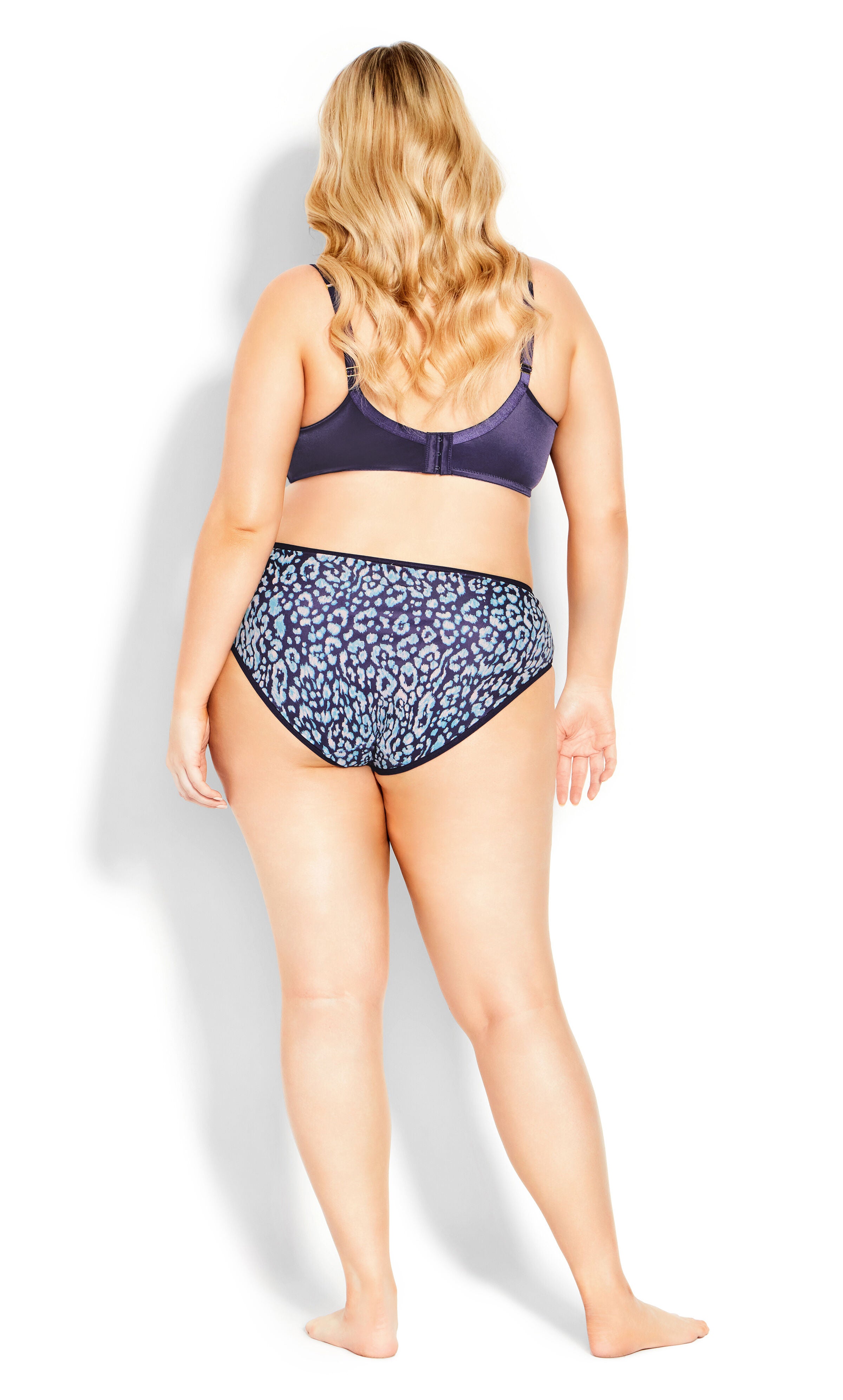 Fashion Balcony Print Bra - navy, , alternate image number 3