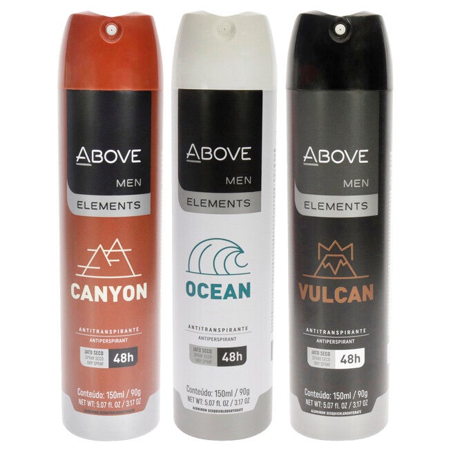 48 Hours Element Antiperspirant Deodorant - Canyon by Above for Men - 3.17 oz Deodorant Spray - Pack of 3, See Description, hi-res image number 0