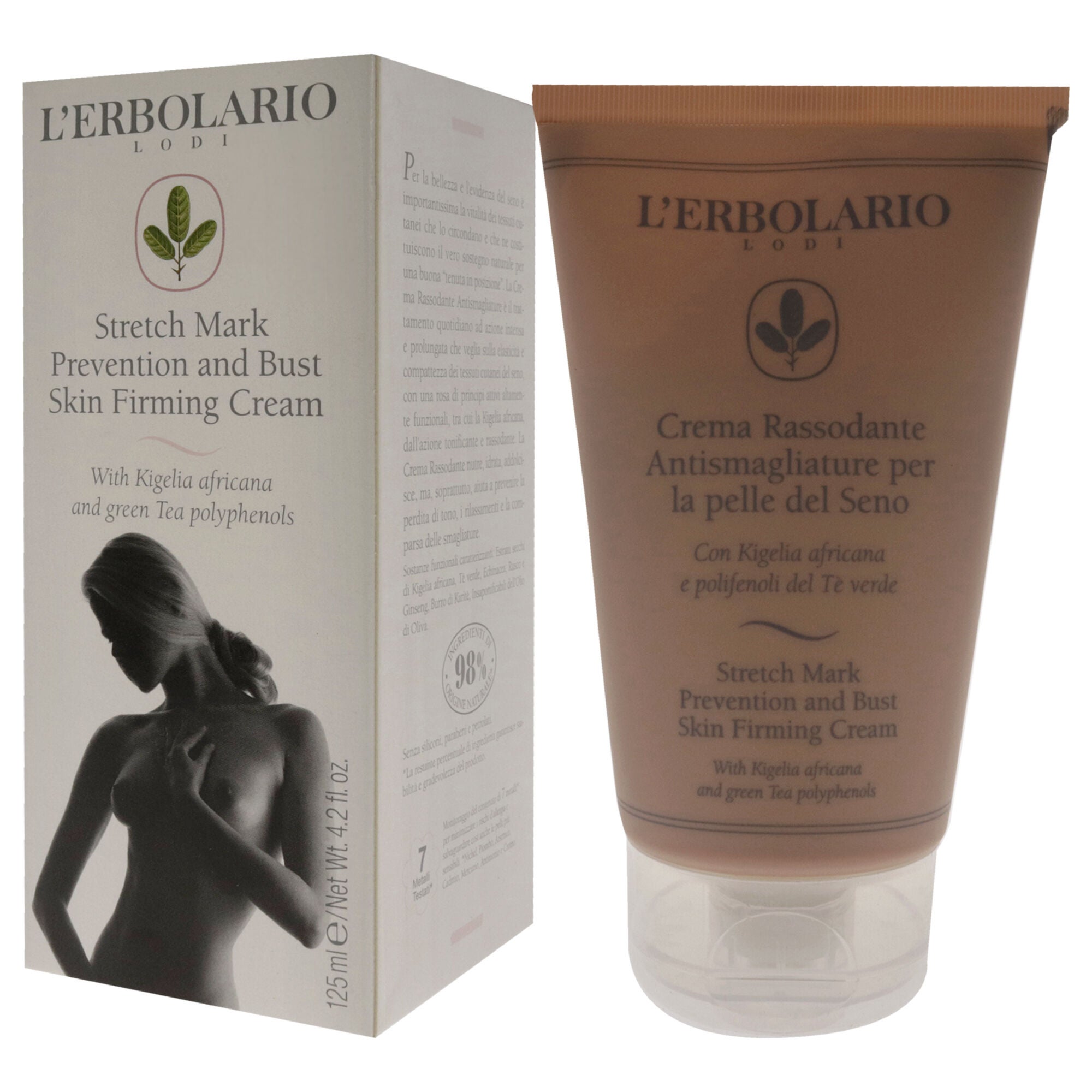Stretch Mark Prevention and Bust Skin Firming Cream by LErbolario for Women - 4.2 oz Cream, See Description, alternate image number 3
