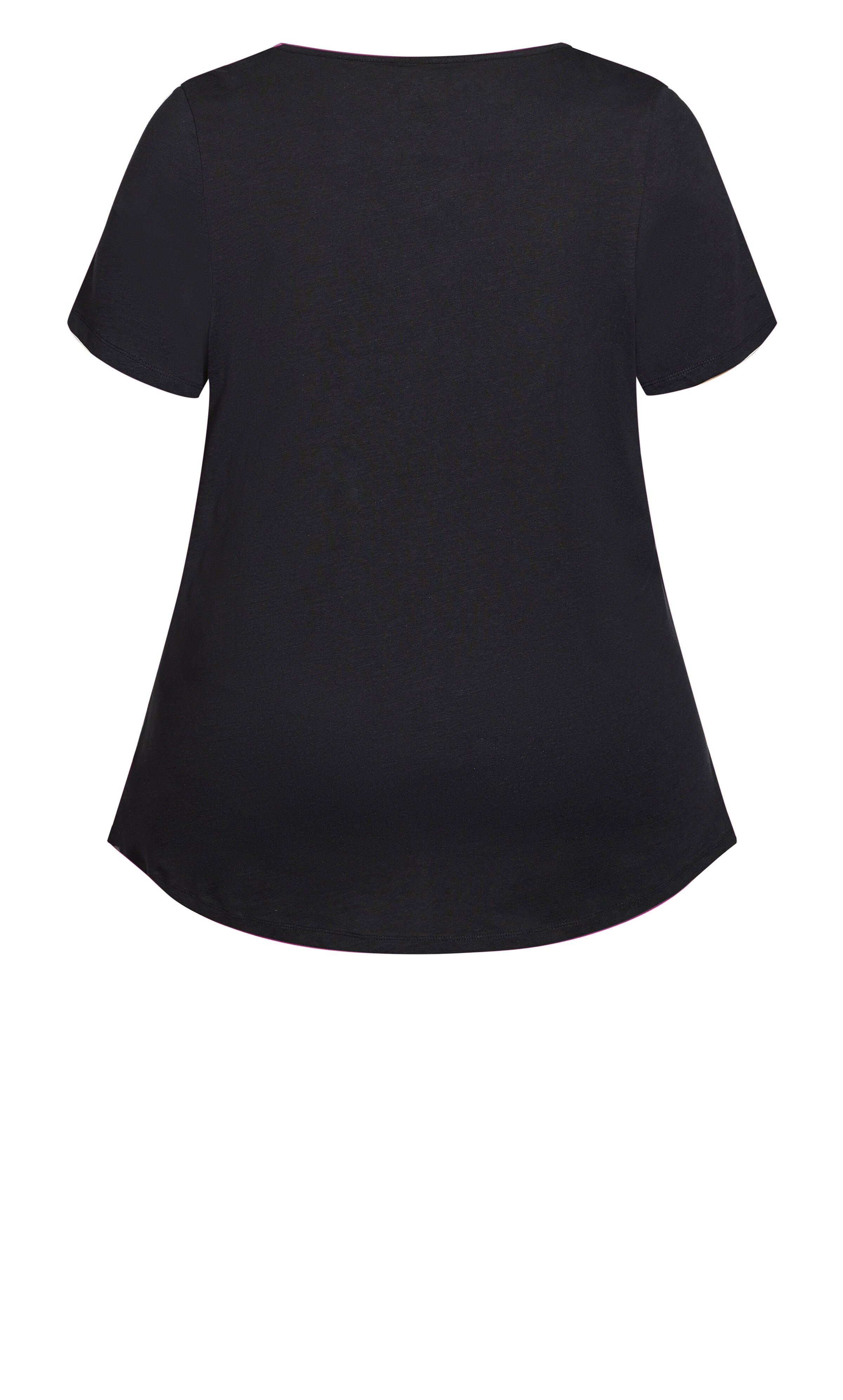 Split Neck Top - black, , alternate image number 5