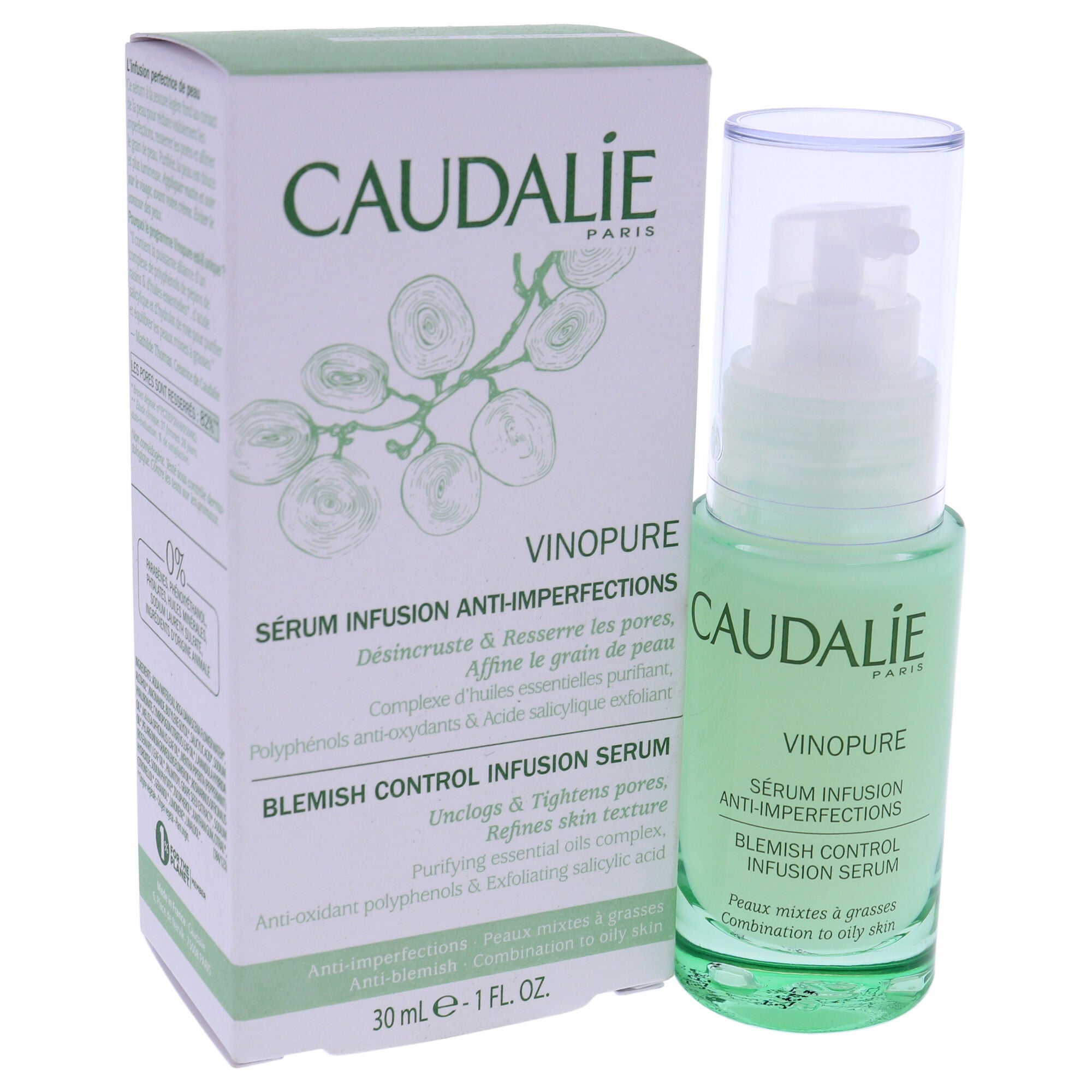 Vinopure Natural Salicylic Acid Pore Minimizing Serum by Caudalie for Unisex - 1 oz Serum, , alternate image number 8