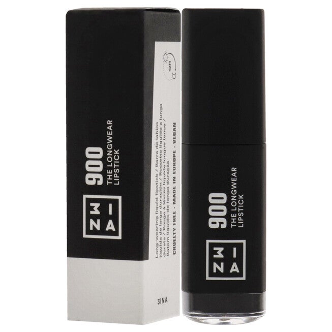 The Longwear Lipstick - 900 Black by 3INA for Women - 0.20 oz Lipstick, , alternate image number null