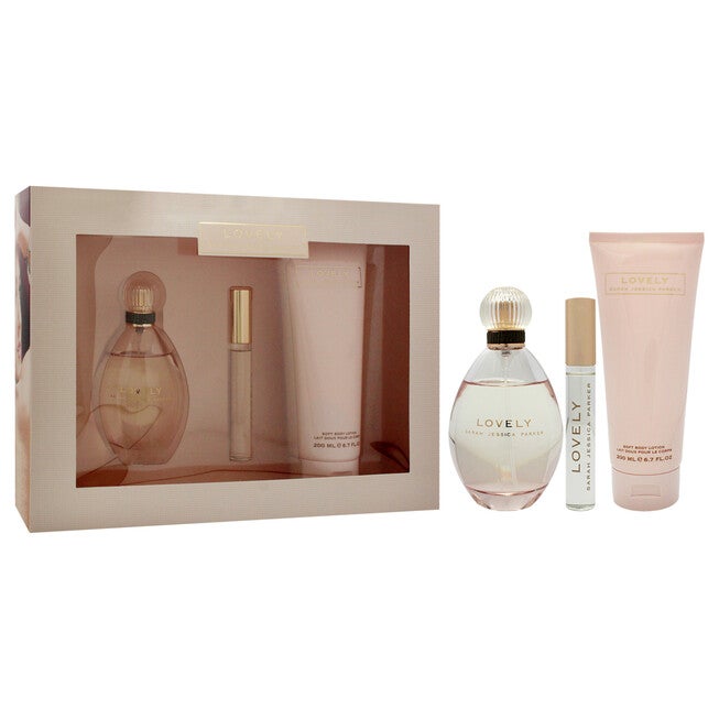Lovely by Sarah Jessica Parker for Women - 3 Pc Gift Set 3.4oz EDP Spray, 0.34oz EDP RollerBall, 6.7oz Body Lotion, See Description, alternate image number null