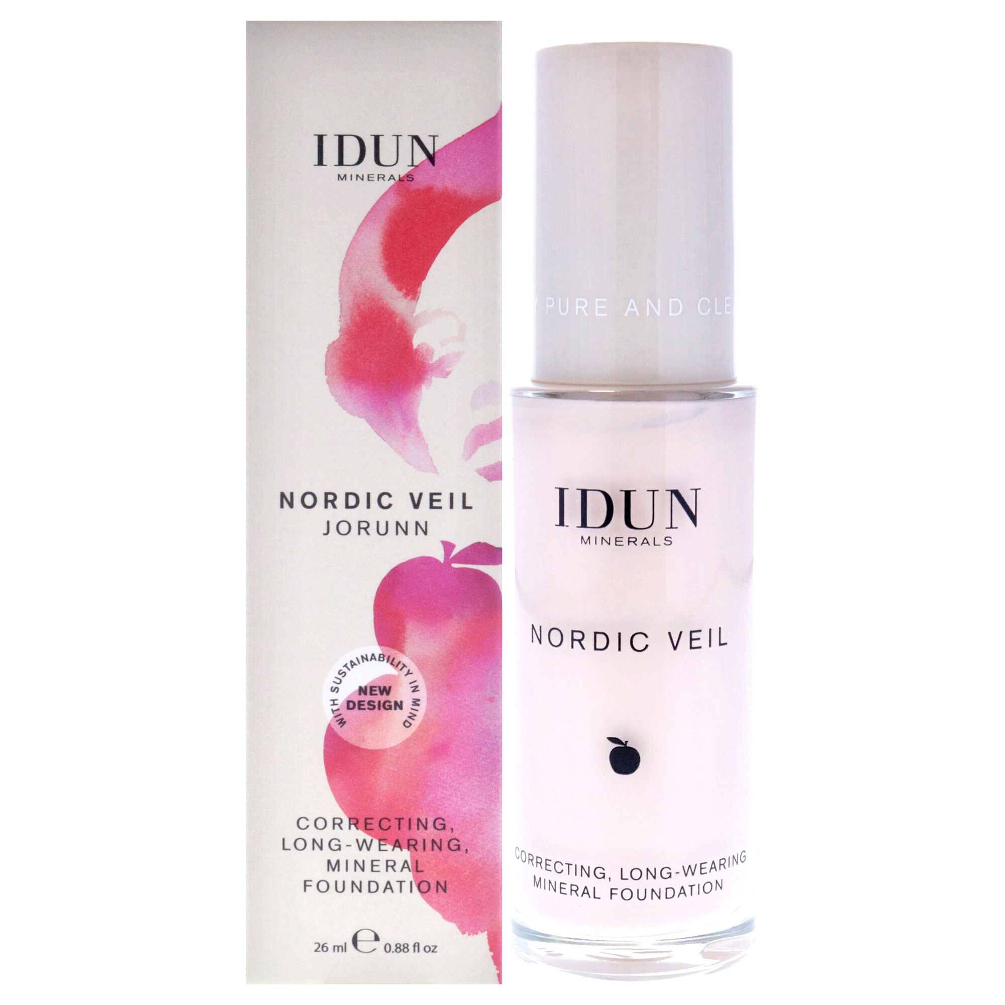 Nordic Veil Foundation - 301 Jorunn by Idun Minerals for Women - 0.88 oz Foundation, See Description, hi-res image number 0