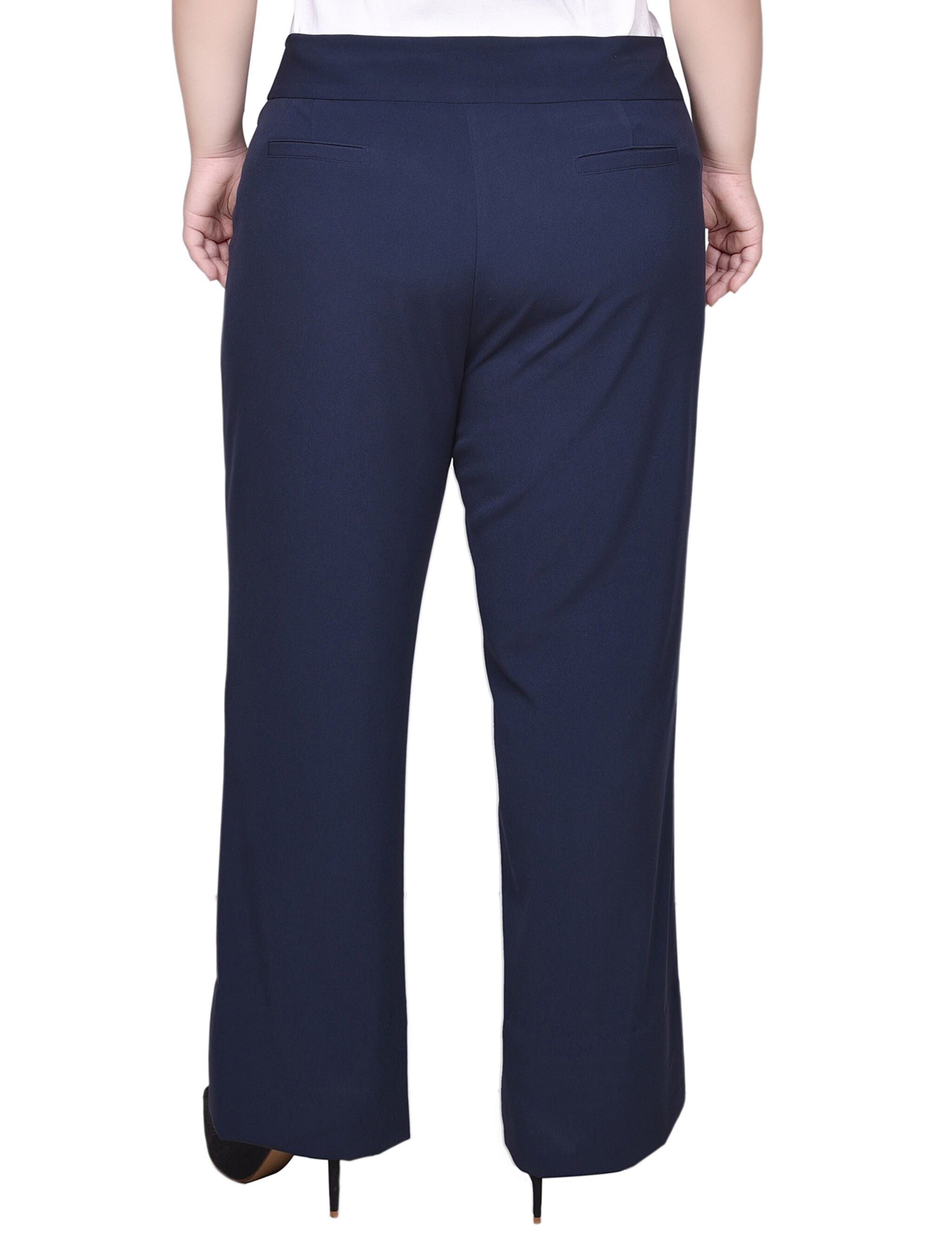 Wide Waist Stretch Pants, , alternate image number 3
