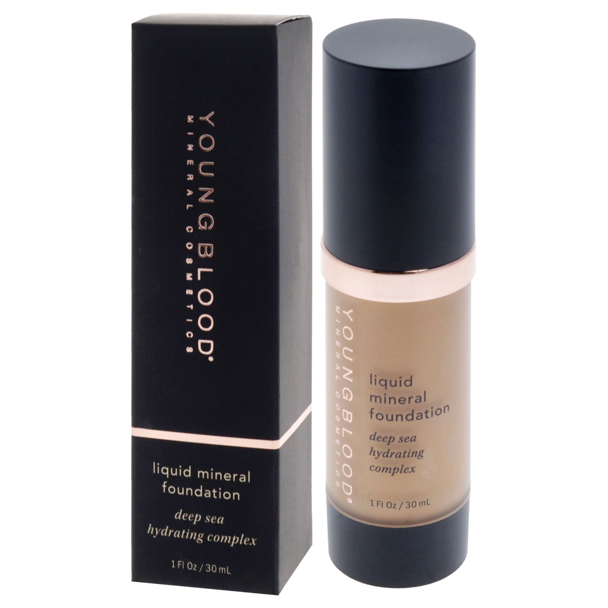 Liquid Mineral Foundation - Golden Tan by Youngblood for Women - 1 oz Foundation, See Description, alternate image number 3