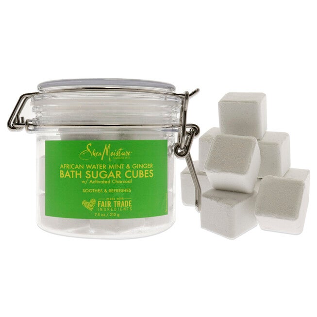 African Water Mint and Ginger Bath Sugar Cubes by Shea Moisture for Unisex - 7.5 oz Bath Soak, See Description, hi-res image number 0