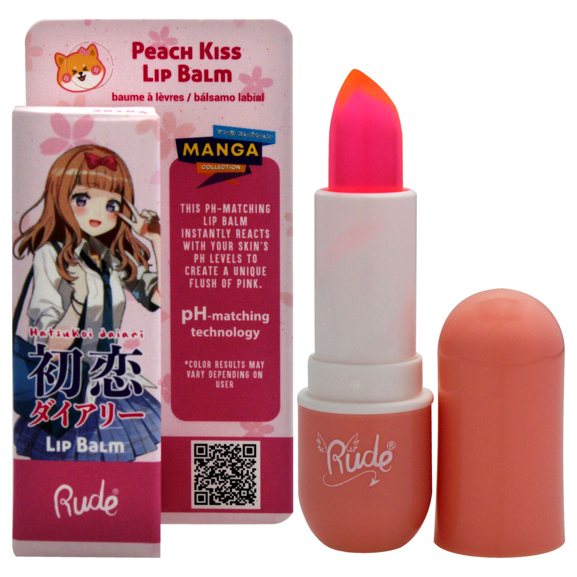 RUDE Manga Collection Lip Balm Duo - Watermelon Kiss / Peach Kiss Duo main image 0
