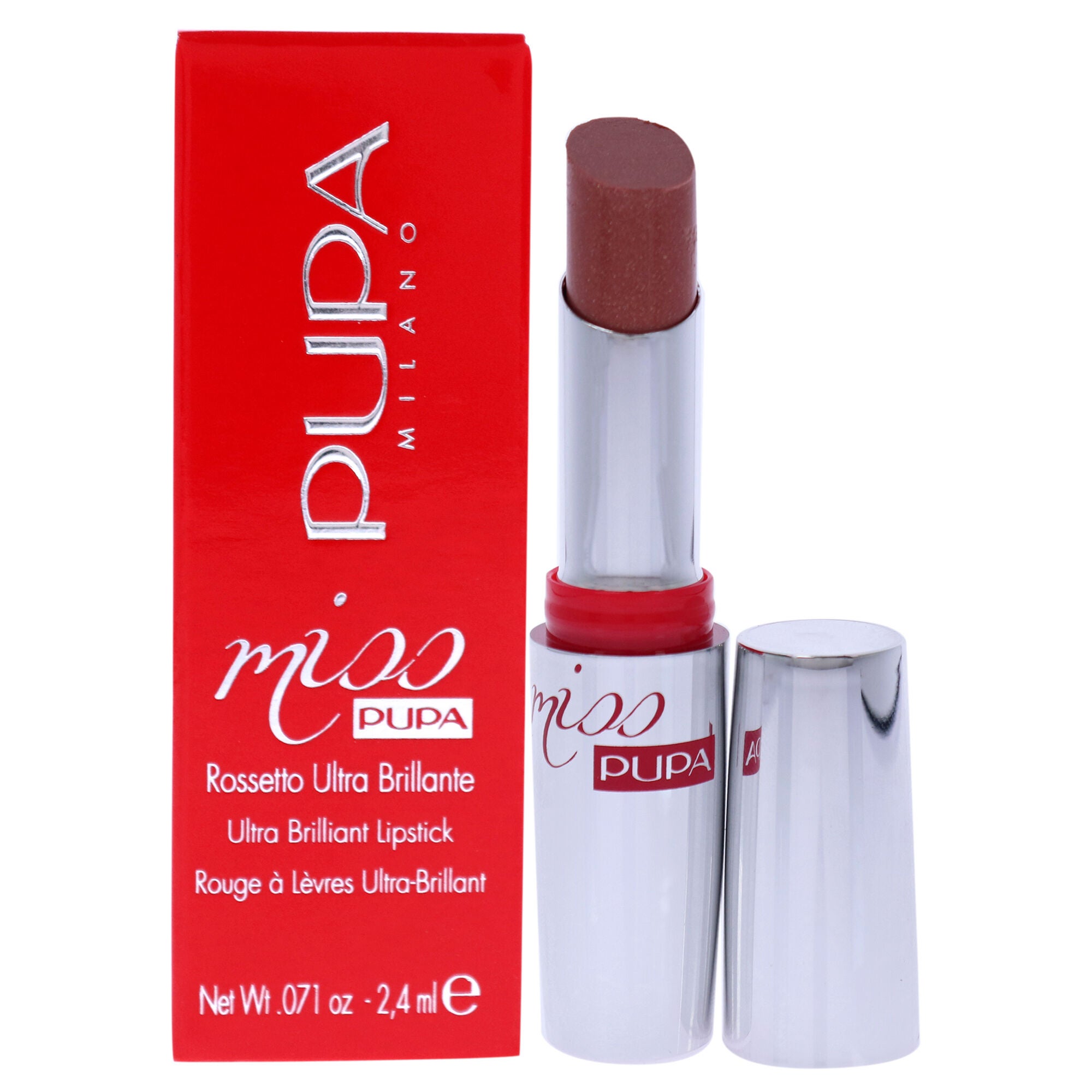 Miss Pupa Ultra Brilliant Lipstick - 600 Champagne by Pupa Milano for Women - 0.071 oz Lipstick, See Description, hi-res image number 0