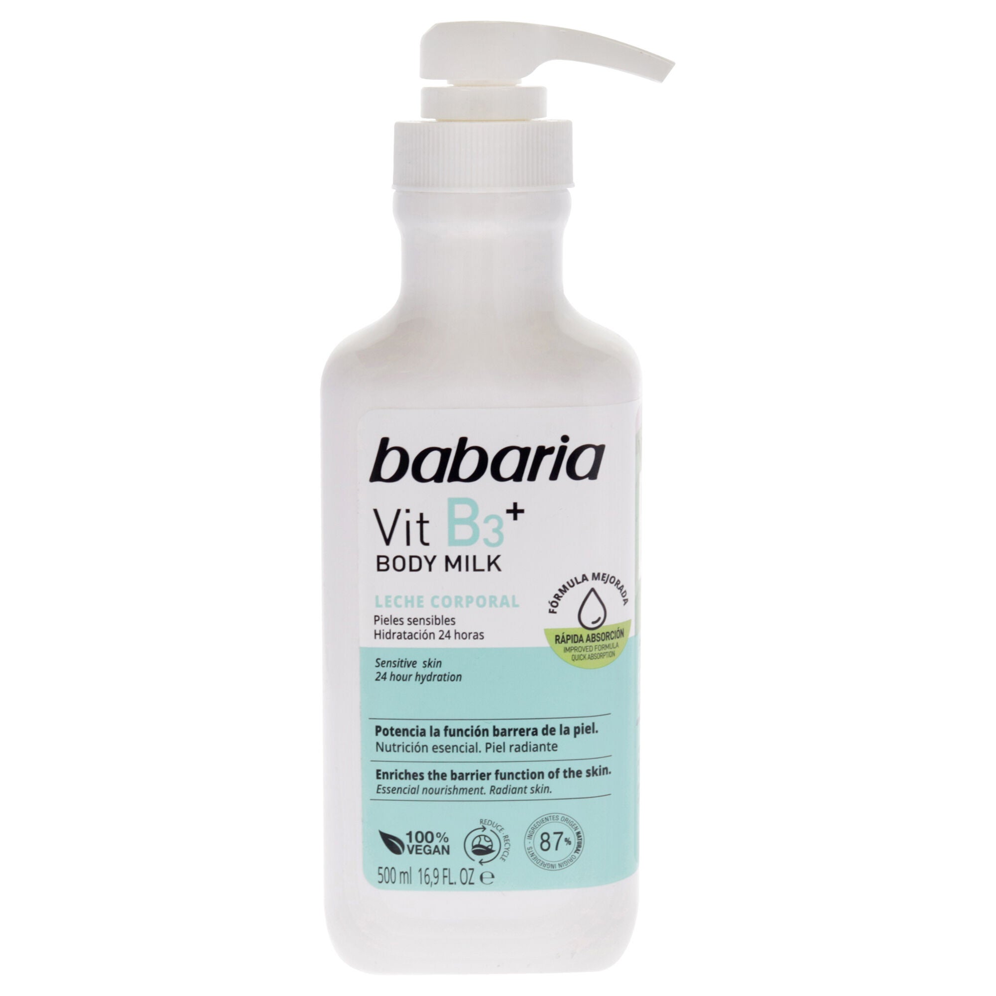 Vitamin B3 Plus Body Milk by Babaria for Unisex - 16.9 oz Body Milk, See Description, hi-res image number 0