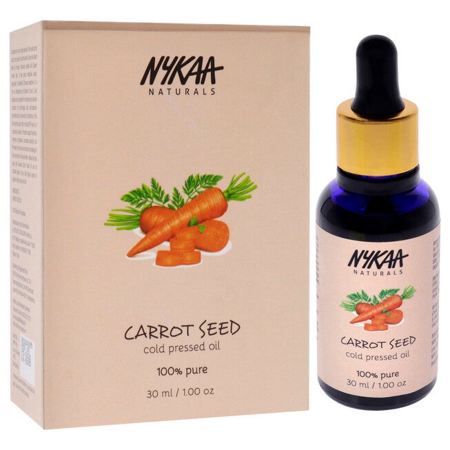 100 Percent Pure Cold Pressed Oil - Carrot Seed by Nykaa Naturals for Women - 1 oz Oil, NA, alternate image number null