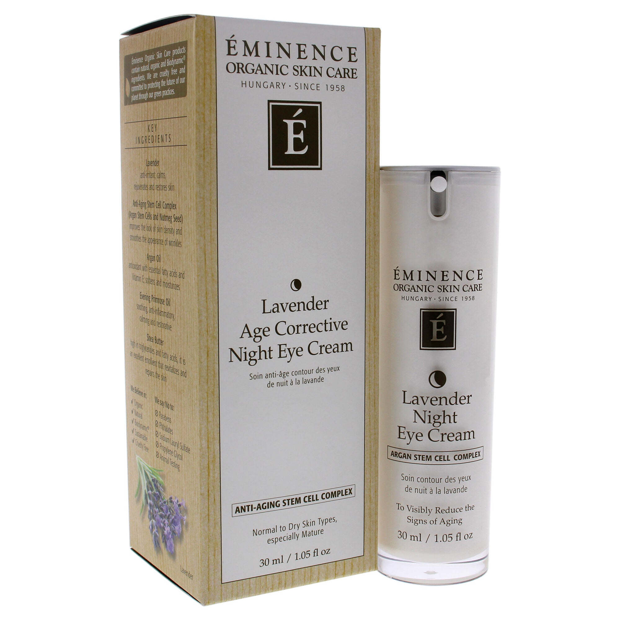 Lavender Age Corrective Night Eye Cream by Eminence for Unisex - 1.05 oz Cream, , alternate image number 6