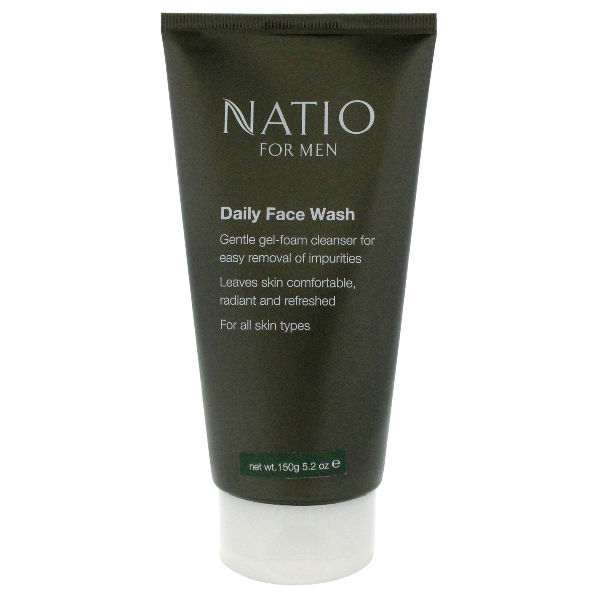 Mens Daily Face Wash by Natio for Men - 5.2 oz Cleanser, See Description, hi-res image number 0