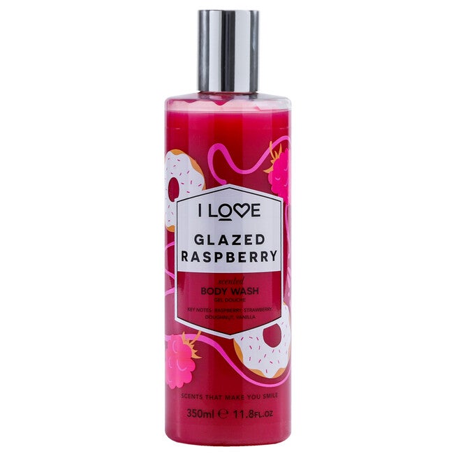 Scented Body Wash - Glazed Raspberry by I Love Cosmetics for Women - 11.8 oz Body Wash, NA, hi-res image number null