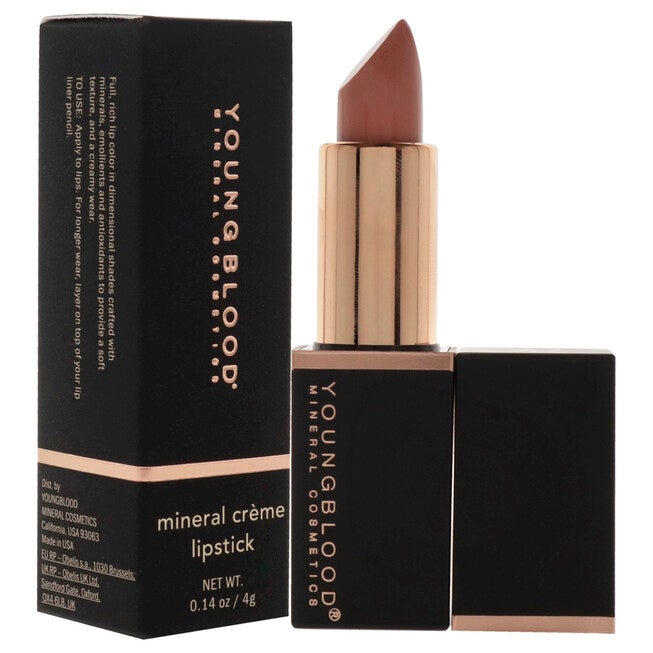 Mineral Creme Lipstick - Blushin Nude by Youngblood for Women - 0.14 oz Lipstick, See Description, alternate image number 2
