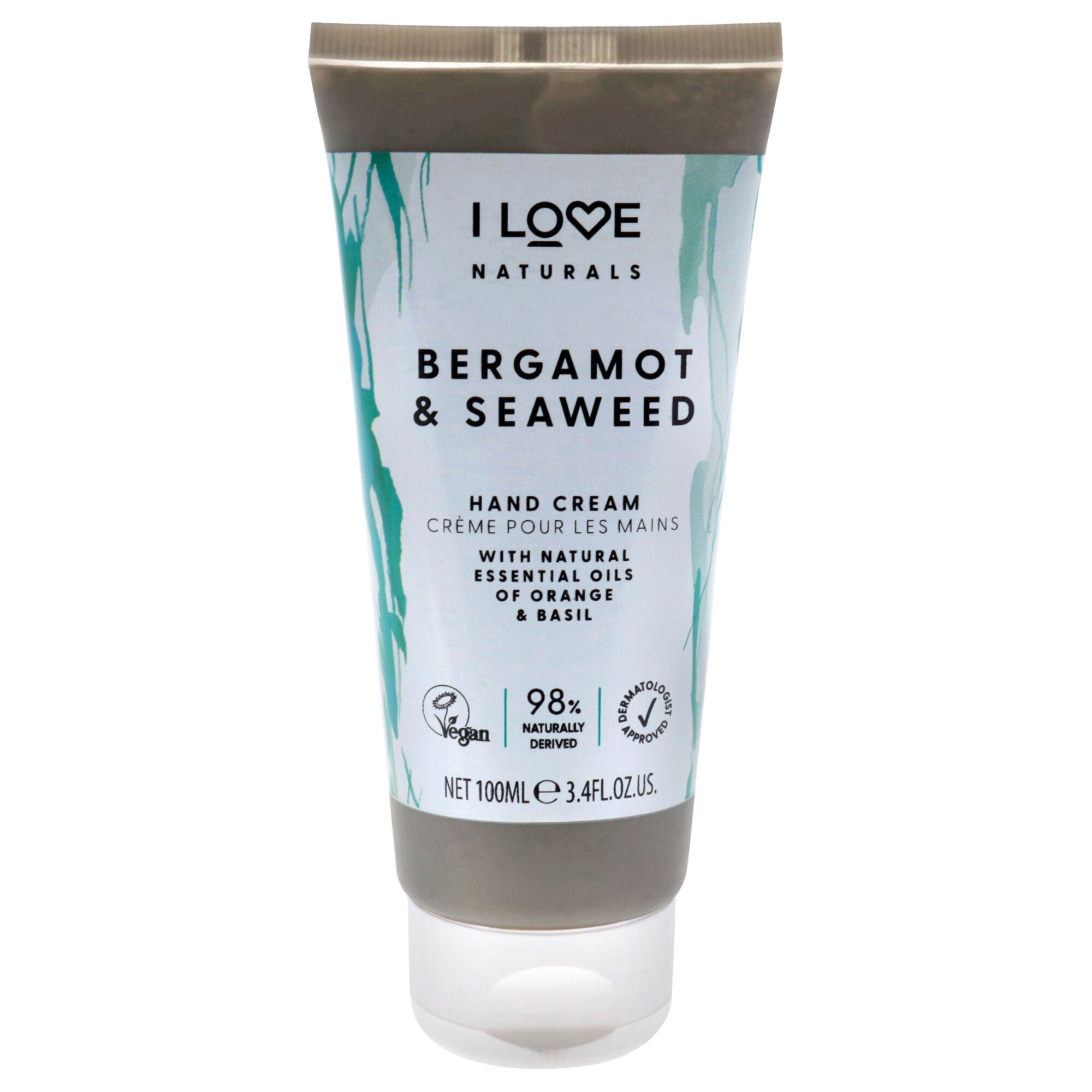 Naturals Hand Lotion - Bergamot and Seaweed by I Love Cosmetics for Women - 3.4 oz Cream, See Description, hi-res image number 0