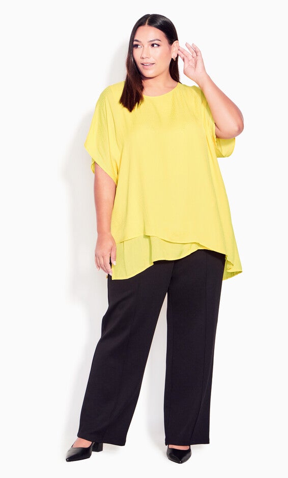 Isla Layered Tunic - lemon, , alternate image number 2