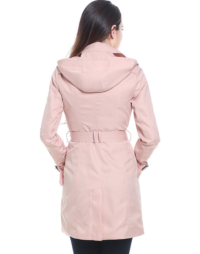 Viv Waterproof Hooded Mid Length Trench Coat, , alternate image number null