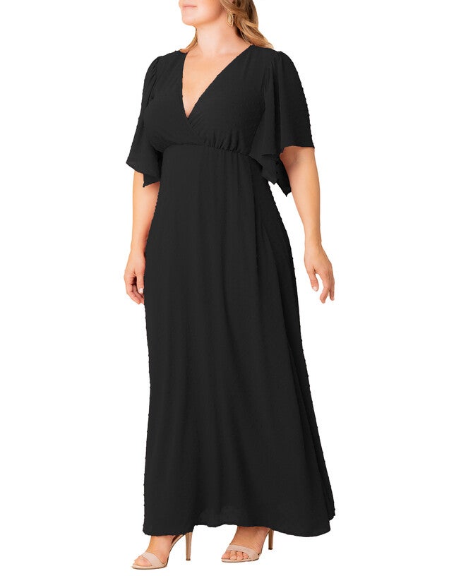 Carmella Evening Gown, ONYX / Black, alternate image number 3