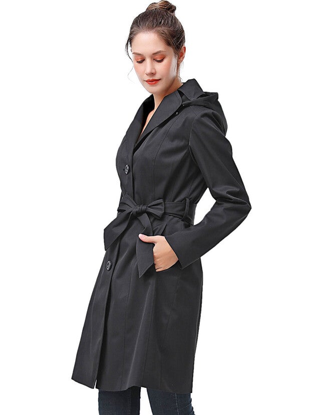 Aleah Waterproof Hooded Trench Coat, , alternate image number 3