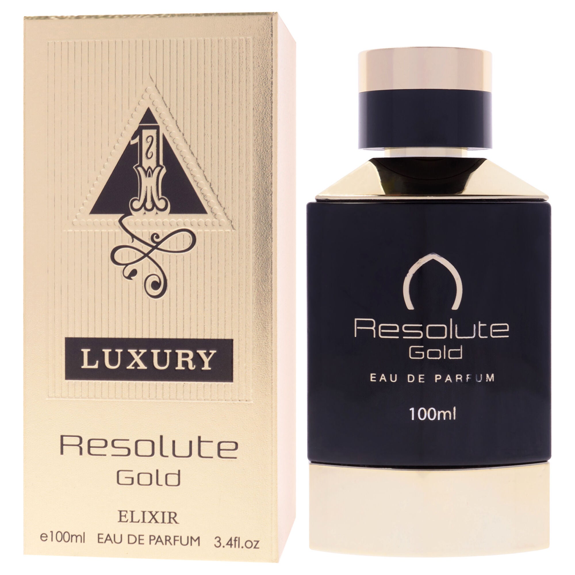 Luxury Collection - Resolute Gold Elixir by Khalis for Men - 3.4 oz EDP Spray, Clear, alternate image number 3