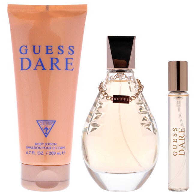 Guess Dare by Guess for Women - 3 Pc Gift Set 3.4oz EDT Spray, 0.5oz EDT Spray, 6.7oz Body Lotion, See Description, alternate image number 1