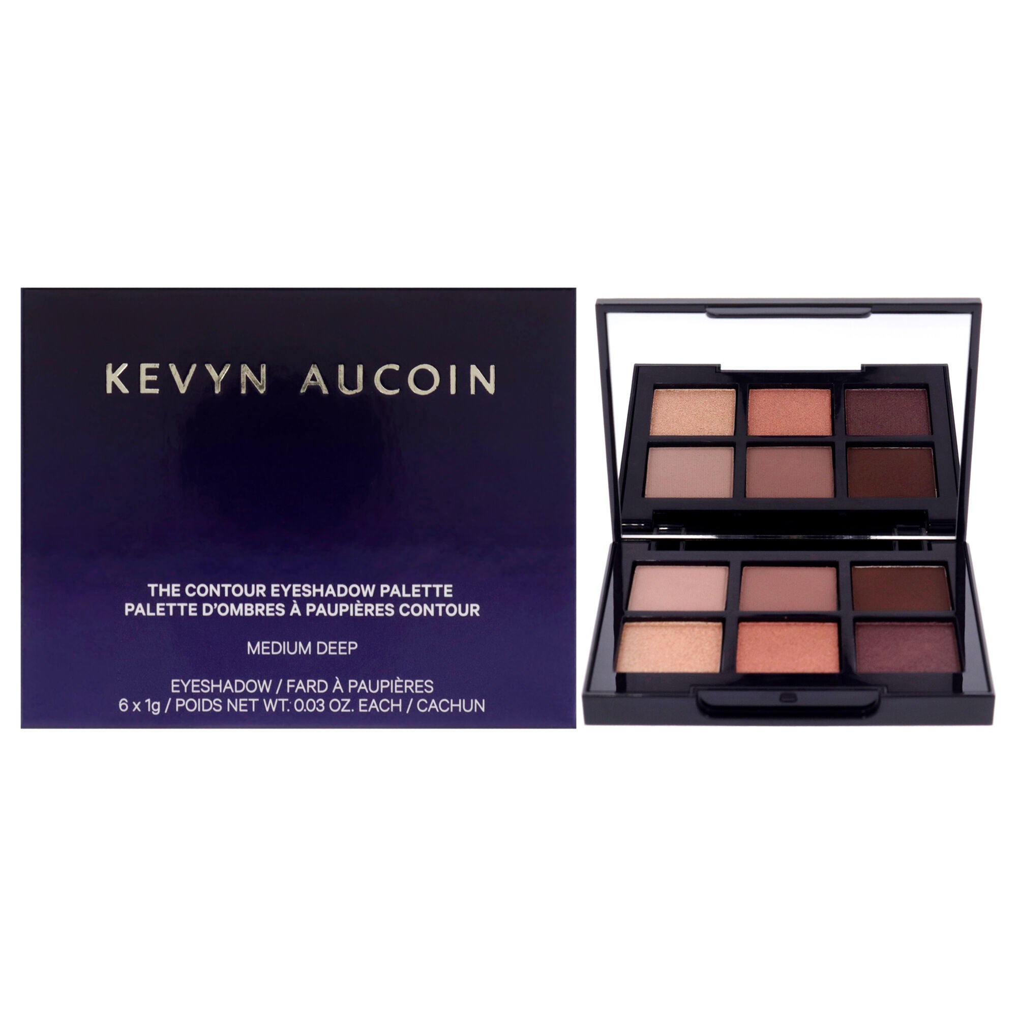The Contour Eyeshadow Palette - Medium Deep by Kevyn Aucoin for Women - 0.18 oz Eye Shadow, , alternate image number 6