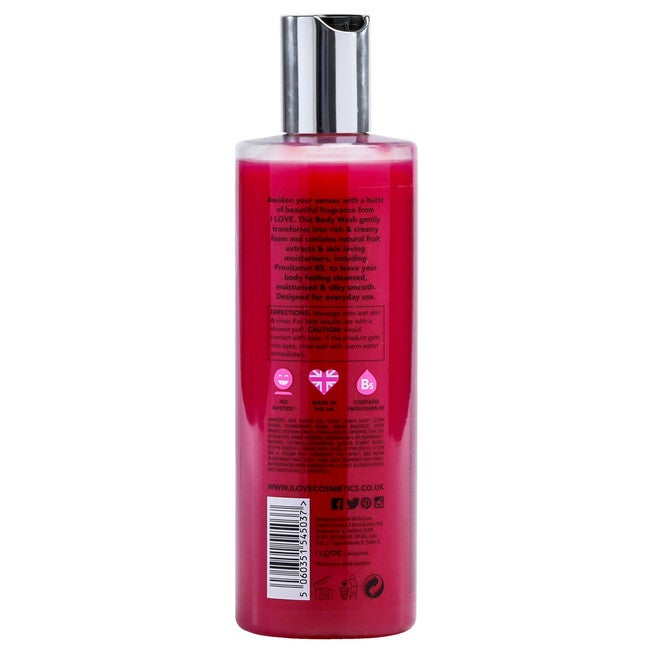 Scented Body Wash - Glazed Raspberry by I Love Cosmetics for Women - 11.8 oz Body Wash, See Description, alternate image number 2