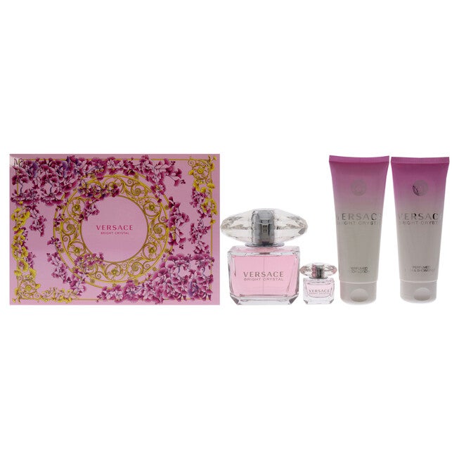Versace Bright Crystal by Versace for Women - 4 Pc Gift Set, See Description, hi-res image number 0