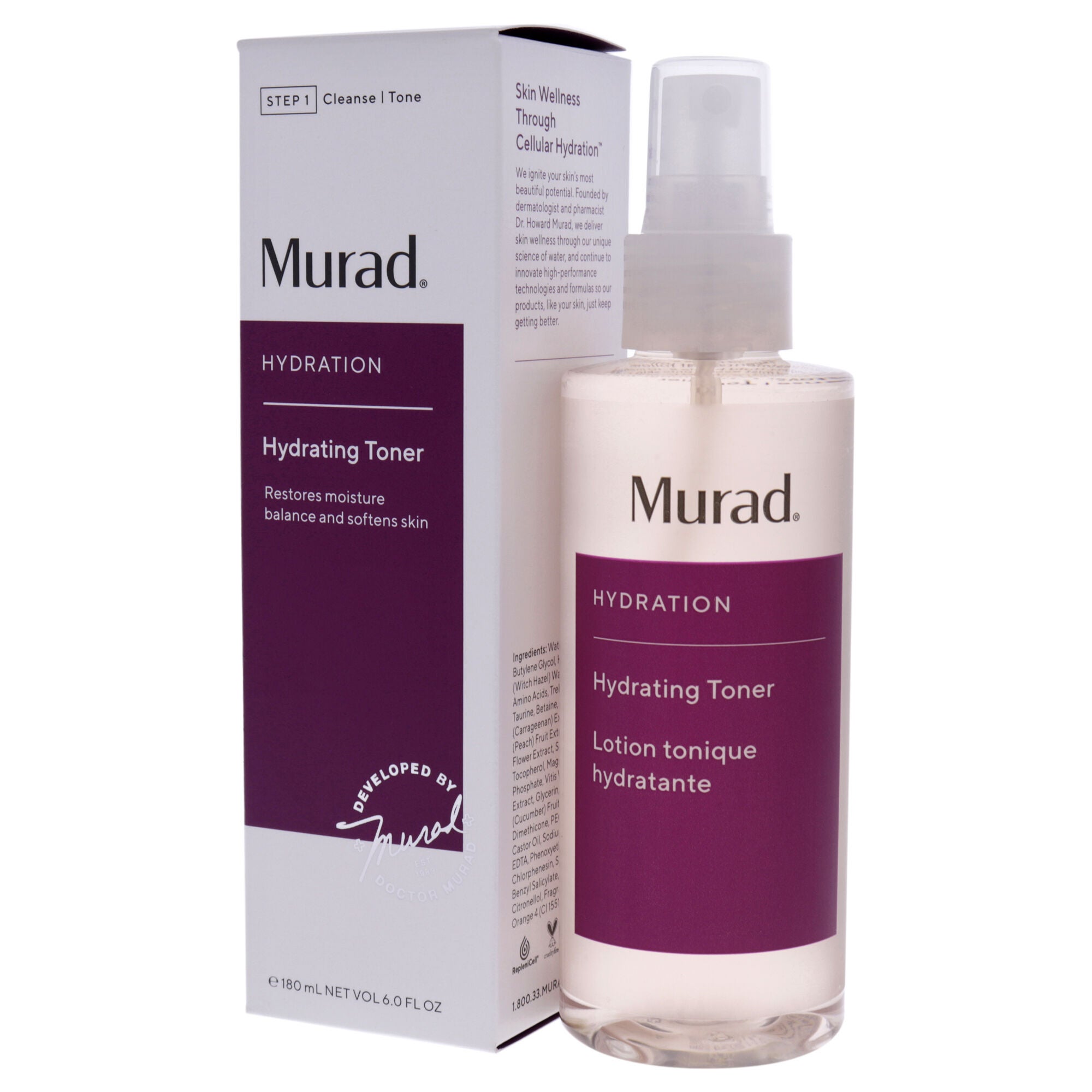 Hydration Hydrating Toner by Murad for Unisex - 6 oz Toner, See Description, alternate image number 3