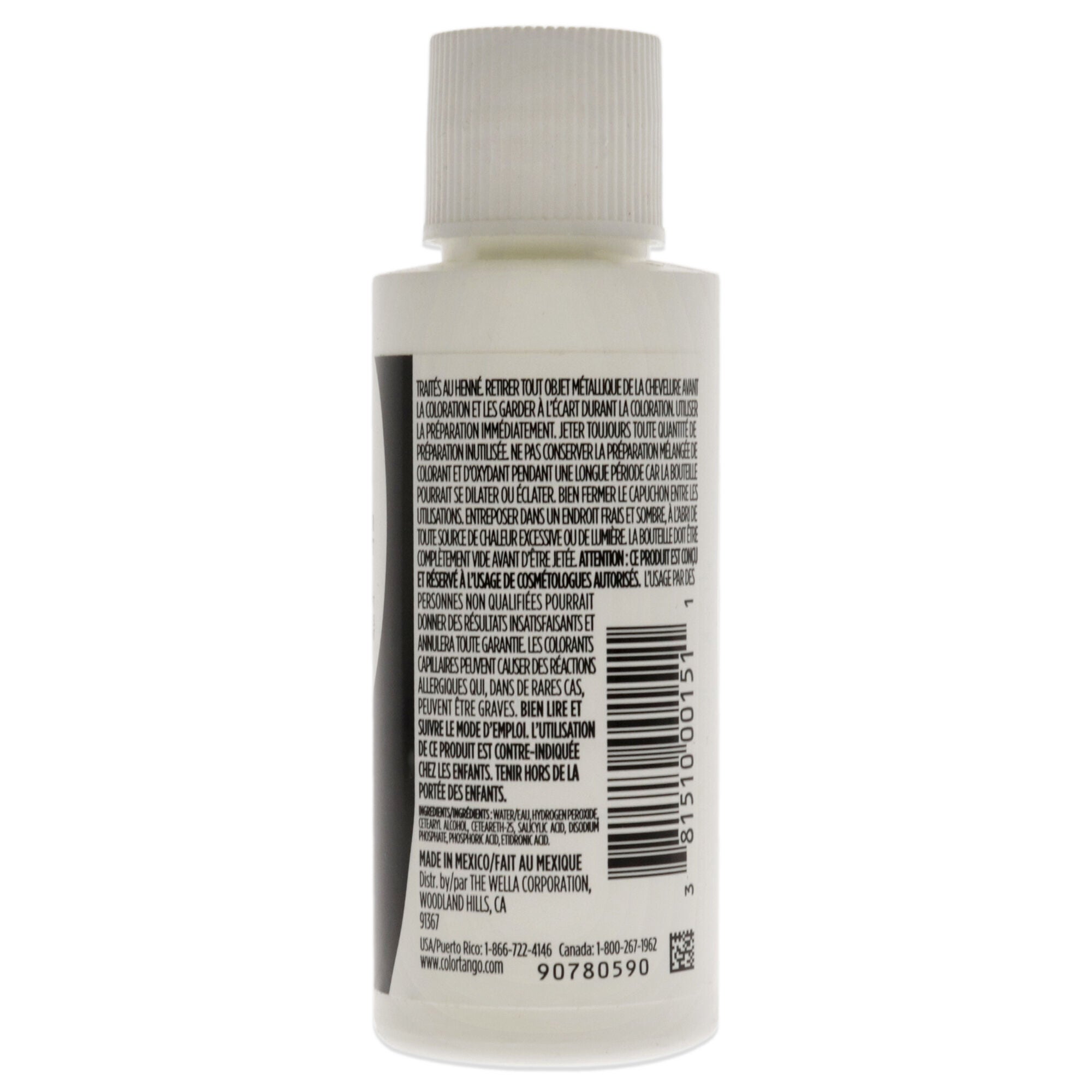 Color Tango 30 Volume Creme Developer by Wella for Unisex - 2 oz Lightener, See Description, alternate image number 1