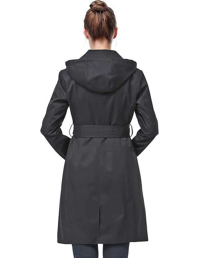 Aleah Waterproof Hooded Trench Coat, , alternate image number 1