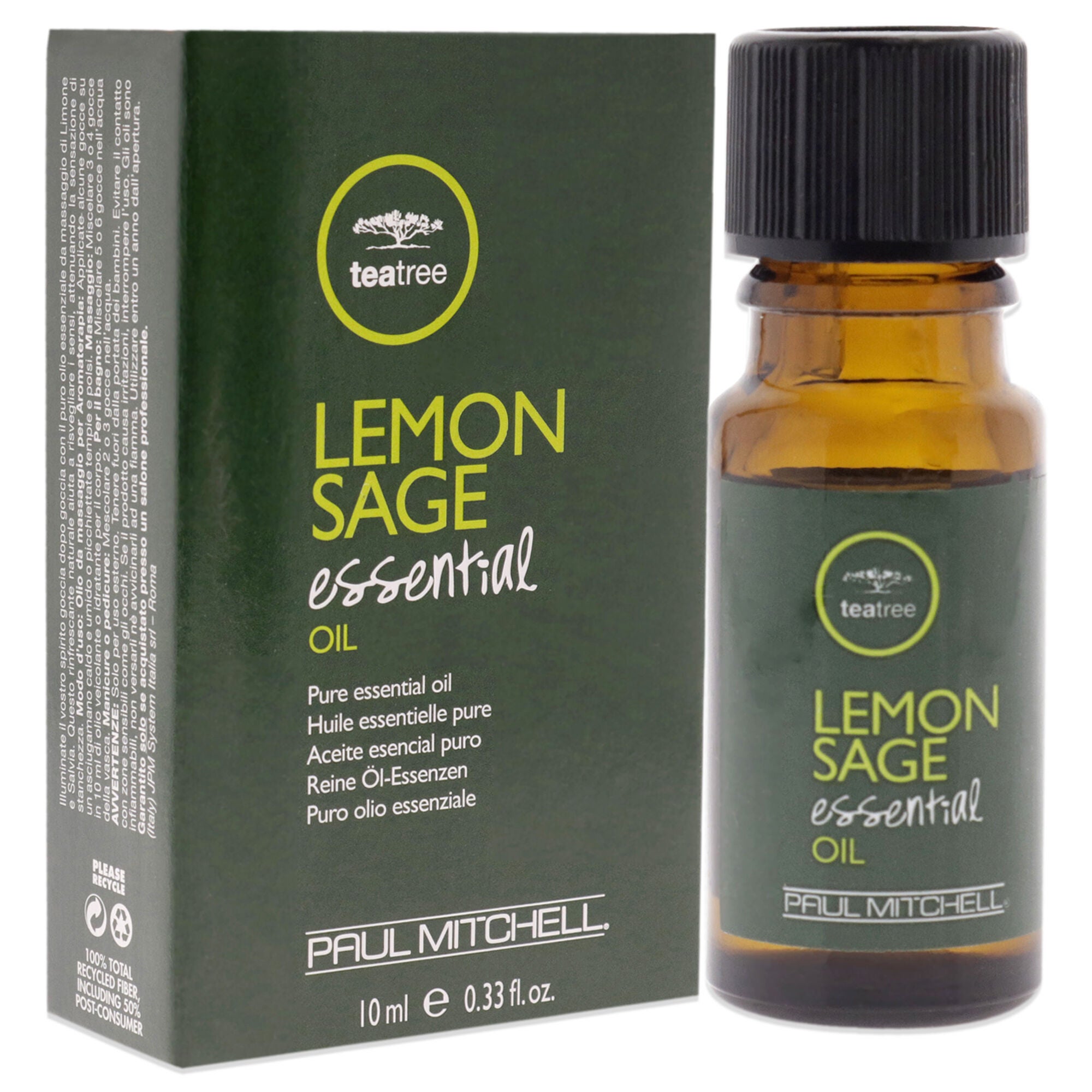 Tea Tree Essential Oil - Lemon Sage by Paul Mitchell for Unisex - 0.33 oz Oil, See Description, alternate image number 1