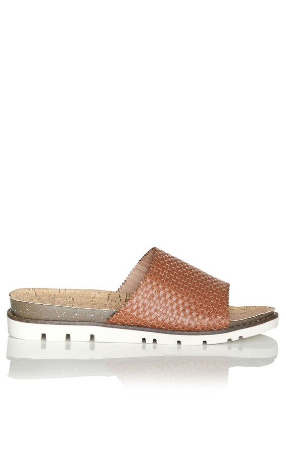 WIDE FIT Fiona Slip On Sandal - tan, , alternate image number 1