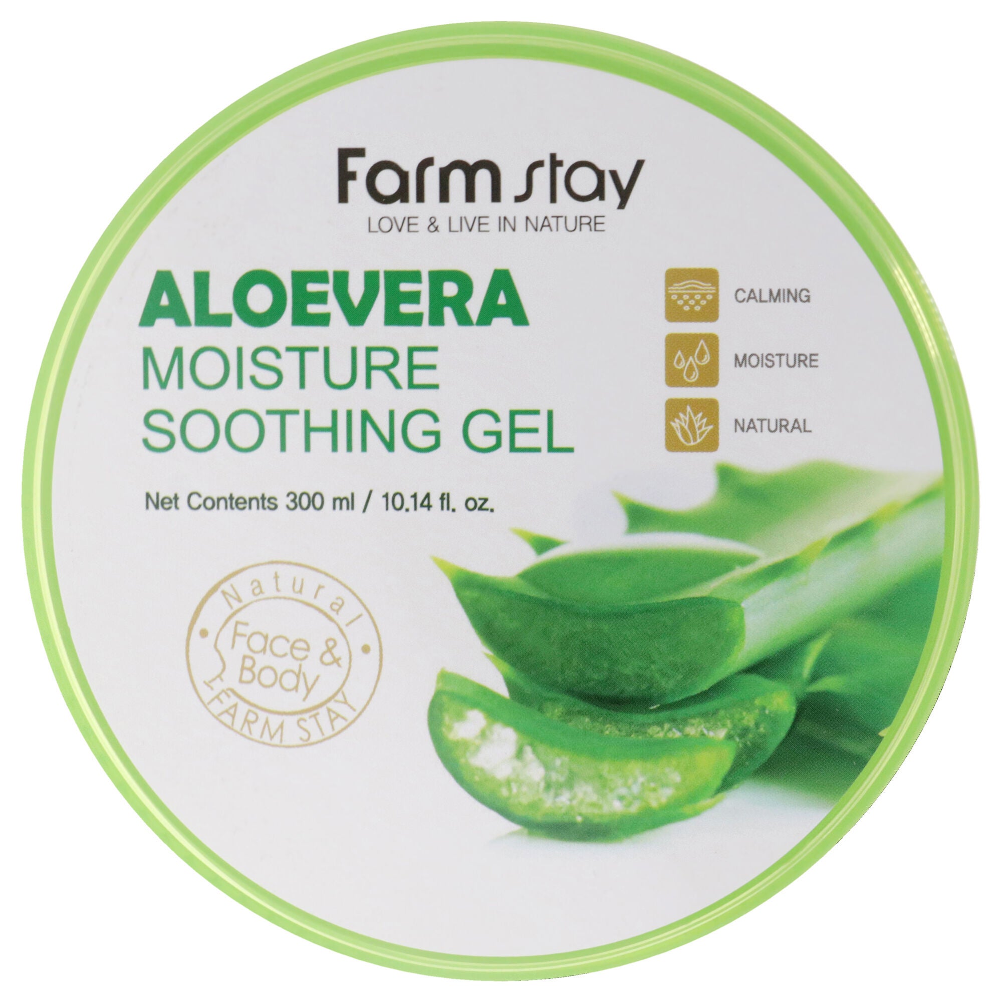 Aloevera Moisture Smoothing Gel by FarmStay for Women - 10.14 oz Gel, See Description, hi-res image number 0