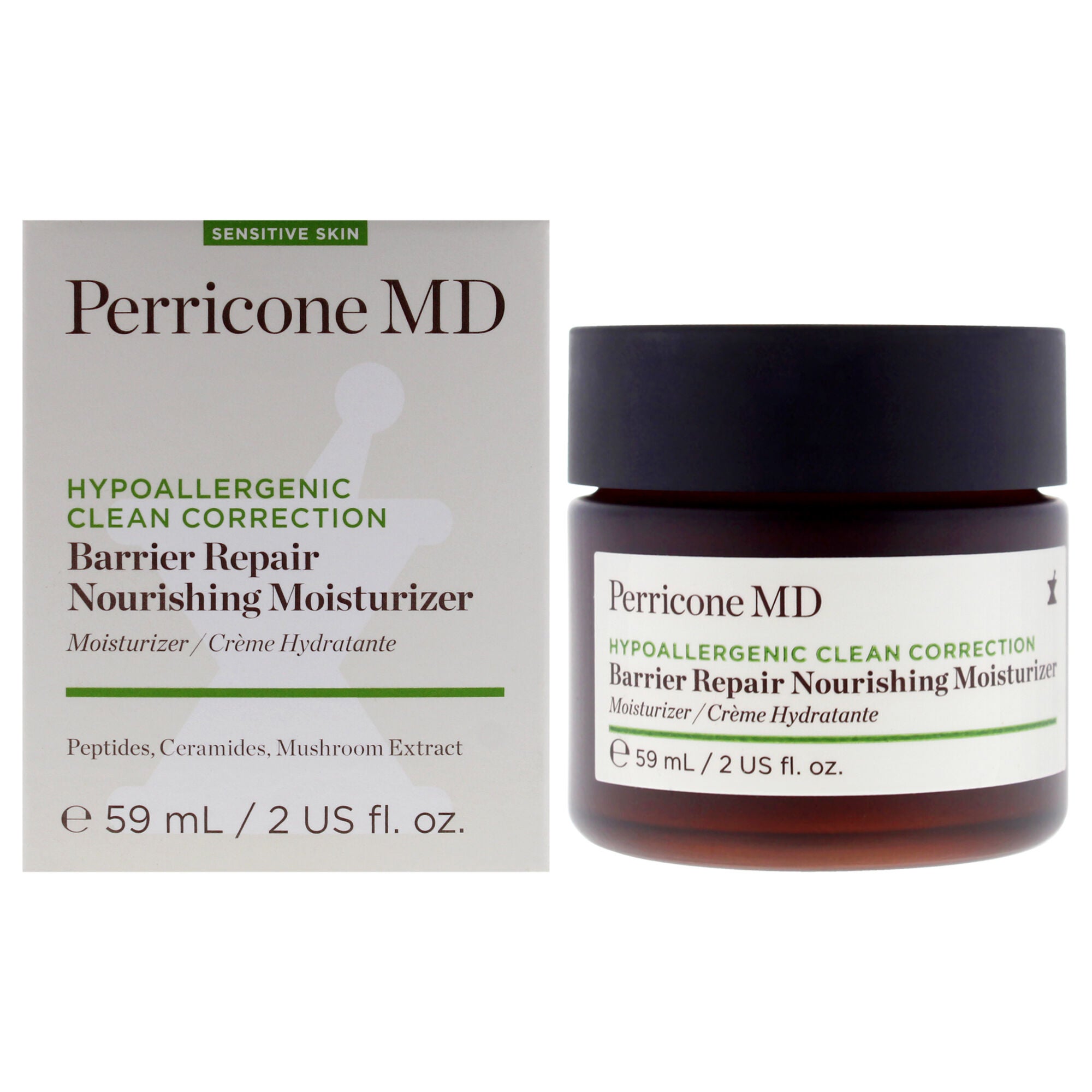 Hypoallergenic Clean Correction Barier Repair Nourishing Moisturizer by Perricone MD for Unisex - 2 oz Moisturizer, See Description, hi-res image number 0