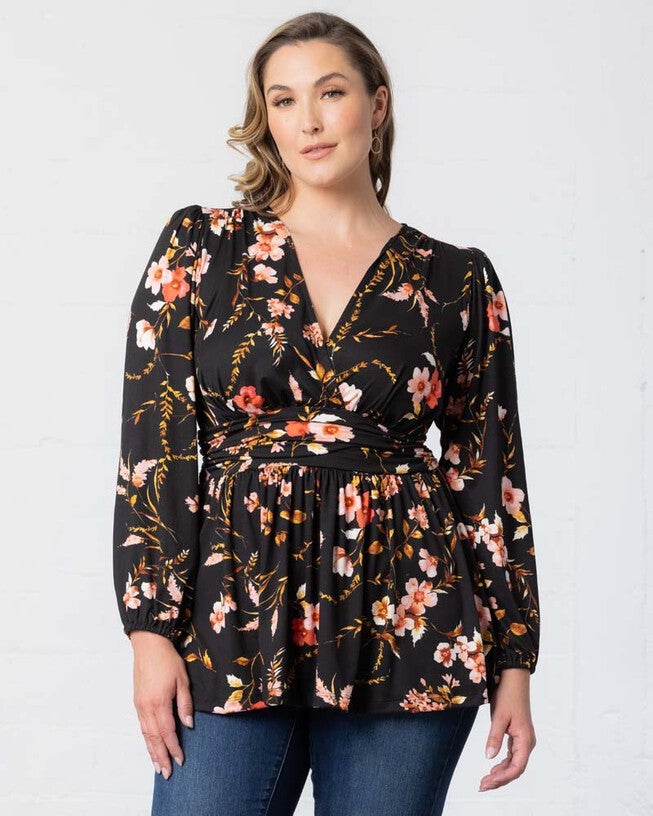 Leah Long Sleeve Tunic Top, , alternate image number 3