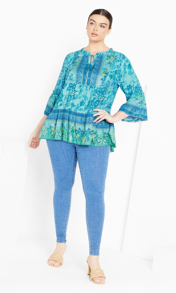 Sea Change Top - aqua, , alternate image number 2