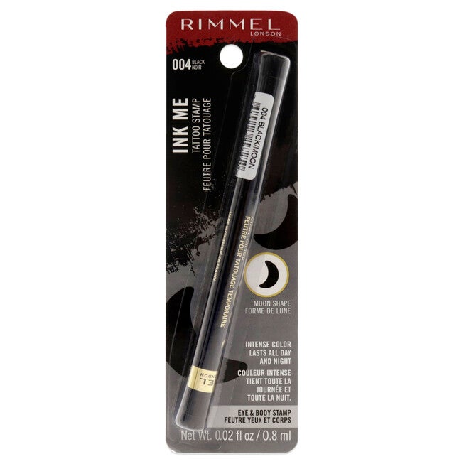 Ink Me Tatto Stamp Eyes and Body - 004 Black Moon Shape by Rimmel London for Women - 0.02 oz Eyeliner, NA, hi-res image number null