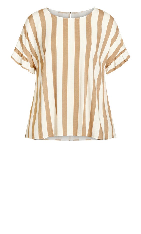 Simone Stripe Top - natural, , alternate image number 4