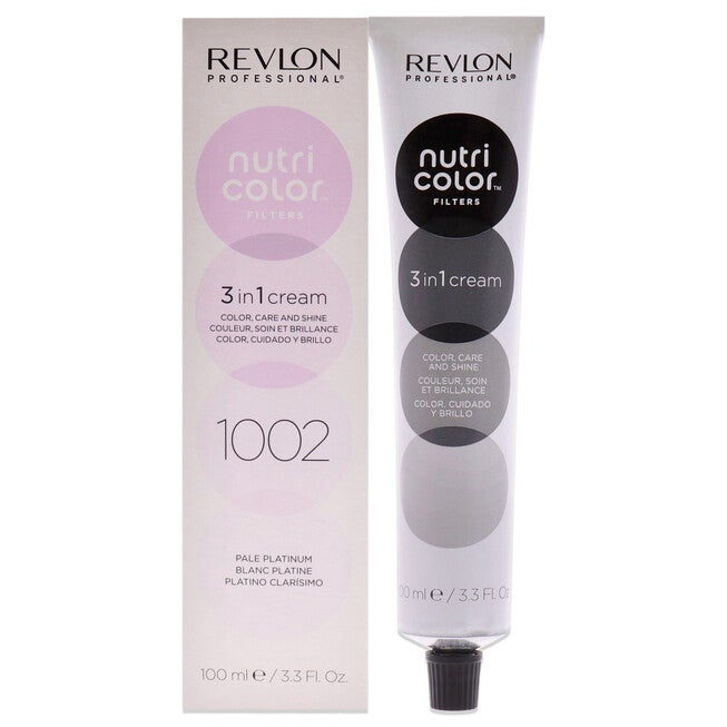 Nutri Color Cream - 1002 Pale Platinum by Revlon for Unisex - 3.3 oz Hair Color, See Description, hi-res image number 0