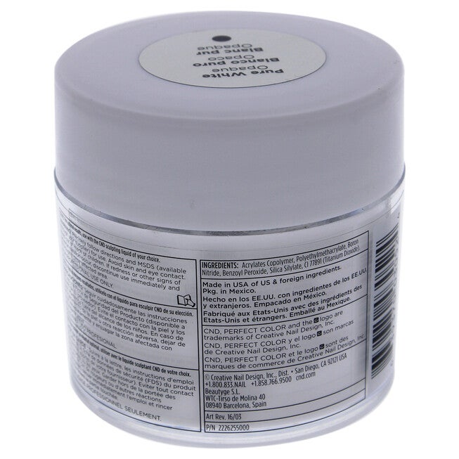 Perfect Color Sculpting Powder - Pure White Opaque by CND for Women - 3.7 oz Powder, See Description, alternate image number 1