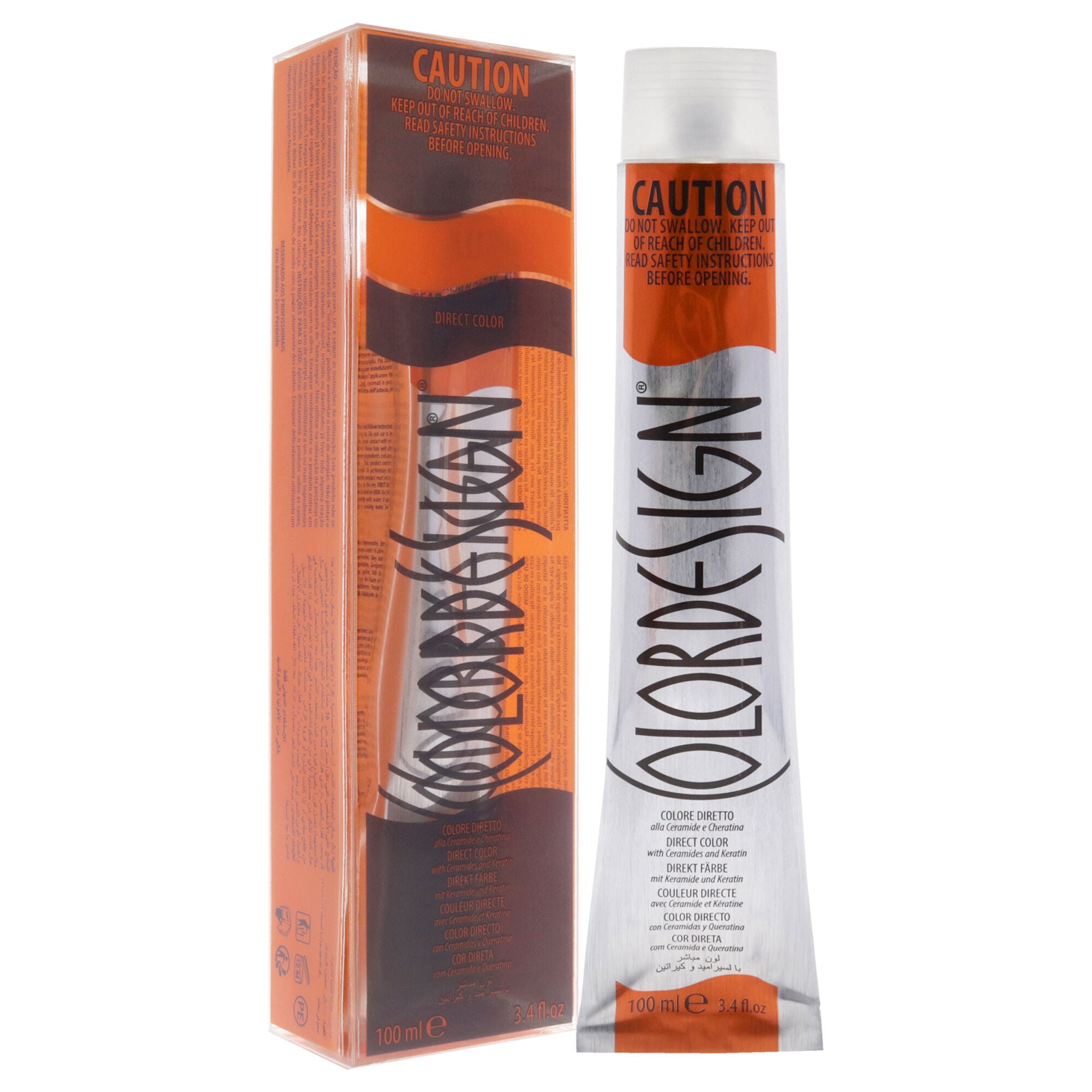 Direct Permanent Hair Color - 1 Black by ColorDesign for Unisex - 3.4 oz Hair Color, See Description, alternate image number 1