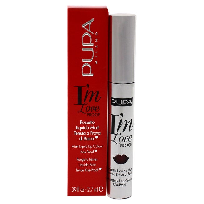 I Am Love Proof Matt Liquid Lip Color - 012 Burgundy Red by Pupa Milano for Women - 0.09 oz Lipstick, See Description, hi-res image number 0