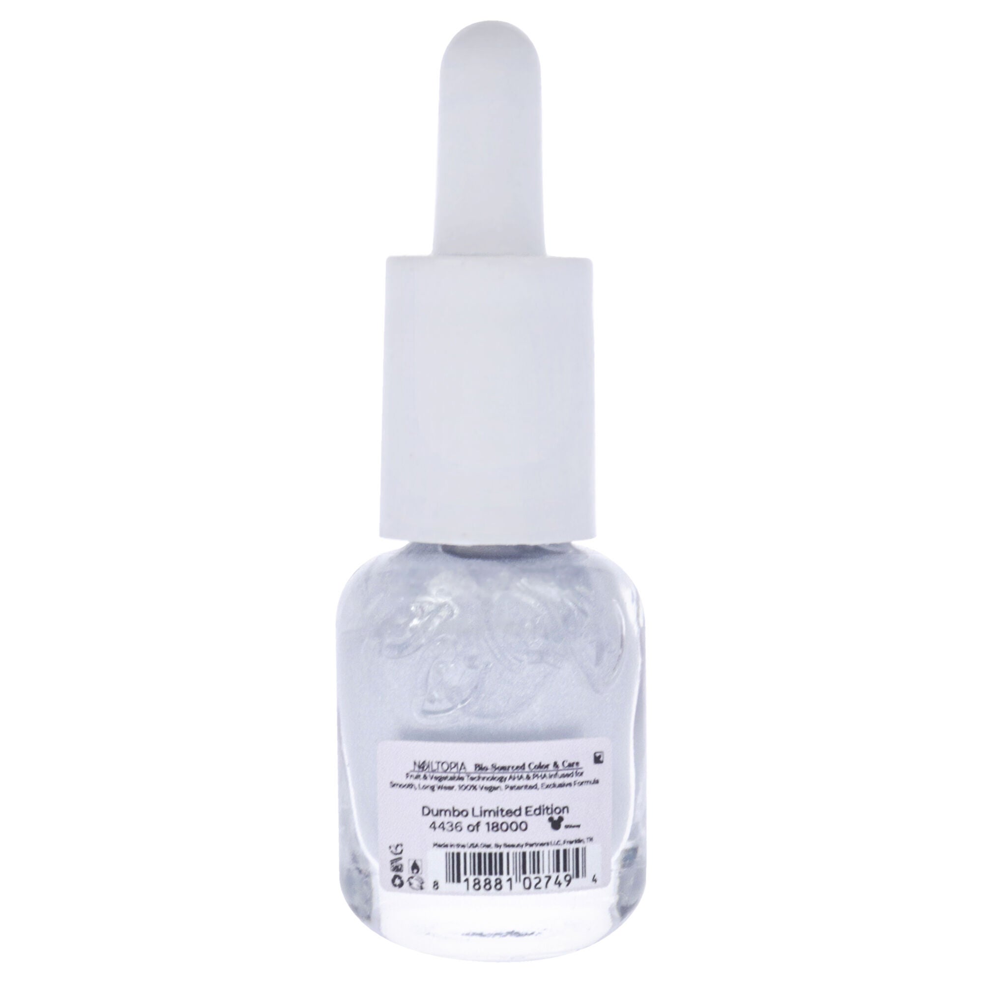 Bio-Sourced Chip Free Nail Lacquer Disney Collection Dumbo - Silver by Nailtopia for Women - 0.169 oz Nail Polish, See Description, alternate image number 1