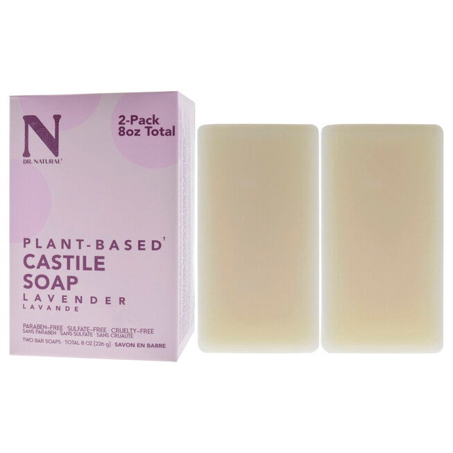 Castile Bar Soap - Lavender by Dr. Natural for Unisex - 2 x 8 oz Soap, See Description, alternate image number 3