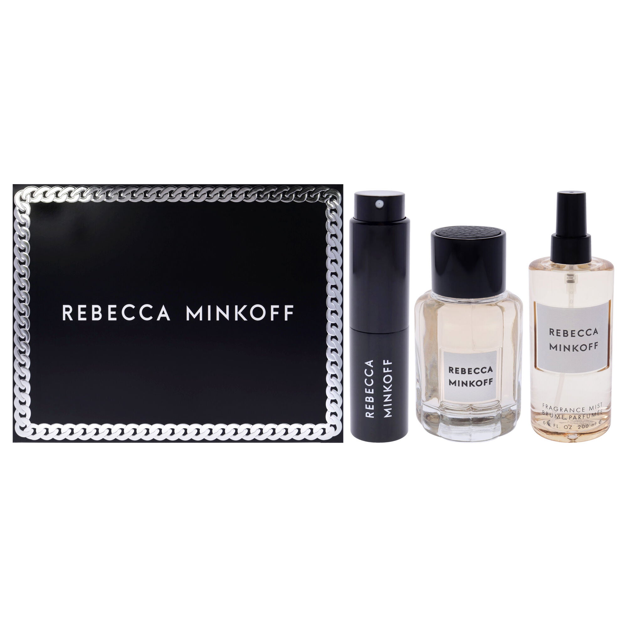Rebecca Minkoff Spring 2023 by Rebecca Minkoff for Women - 3 Pc Gift Set 3.4oz EDP Spray, 0.47oz EDP Spray, 6.8oz Fragrance Mist, See Description, hi-res image number 0