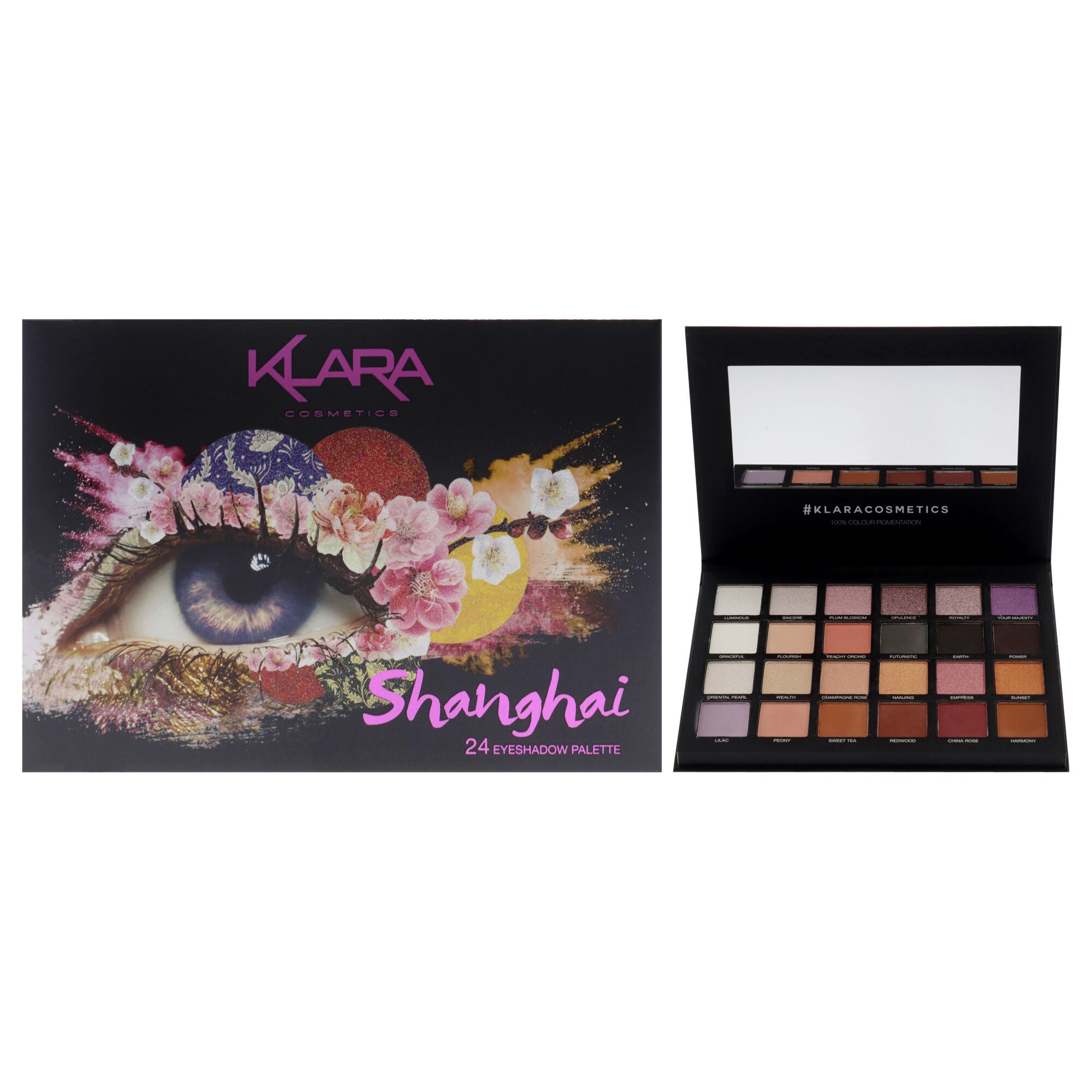 24 Eyeshadow Palette - Shanghai by Klara for Women - 1.68 oz Eye Shadow, Multi, hi-res image number 0
